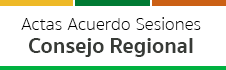 Actas de Acuerdos Consejo Regional